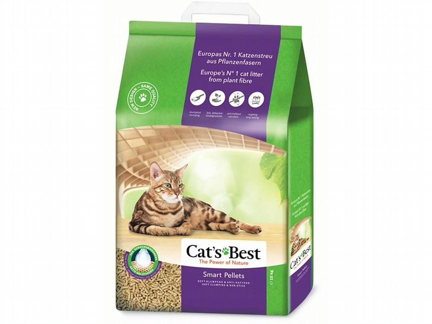 Наполнитель Cat's Best SMART Pellets, 10кг