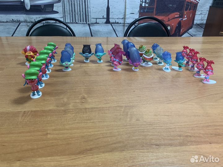 Фигурки Тролли мини фигурки