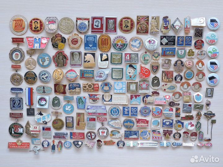 Значки много СССР