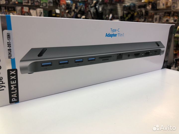 Хаб адаптер Type-C 11 в одном