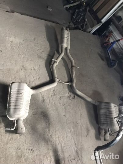 Выхлоп мерседес w218 битурбо cls