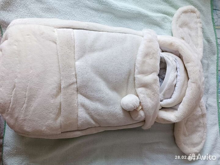 Конверт на выписку осень зима в коляску