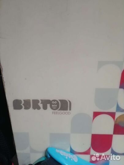 Сноуборд с креплениями burton