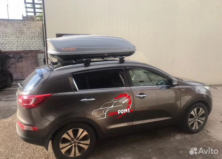 Бокс на крышу Киа Спортейдж 3 аэро