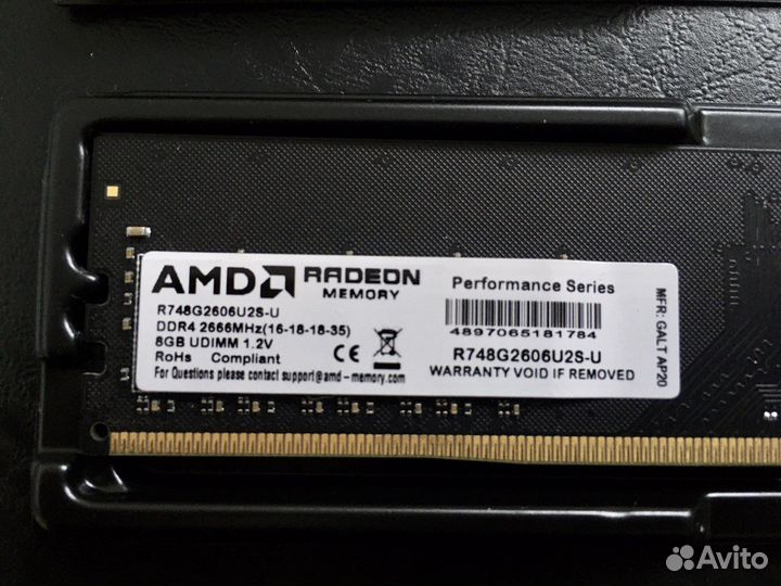Оперативная память 16Гб DDR 4 2х8 Gb