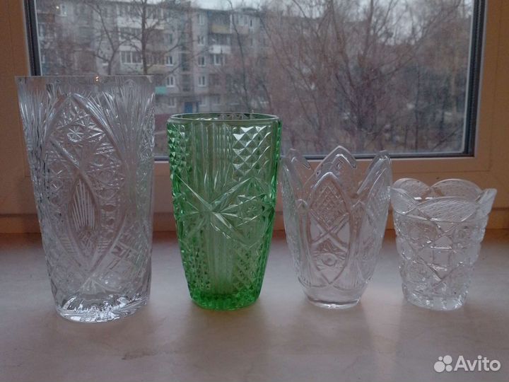 Вазы хрусталь,фарфор,антиквариат