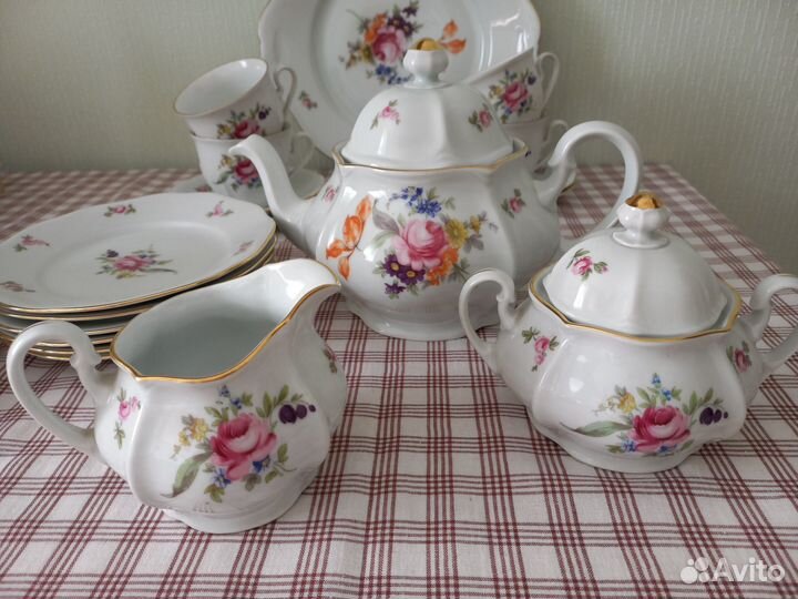 Чайный сервиз Bohemia Чехословакия