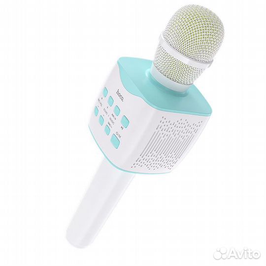 Портативный микрофон-караоке колонка hoco BK3 blue