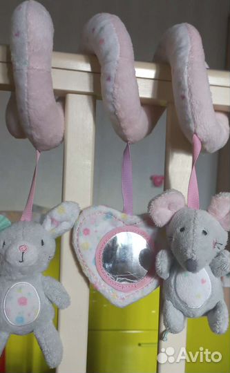 Мягкая игрушка-спираль с подвесками 