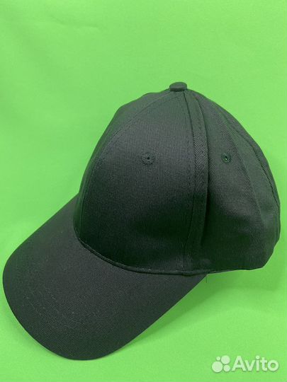 Черная однотонная кепка (Новая)