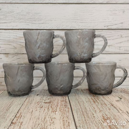 Набор из 5 кружек 300 мл, стекло