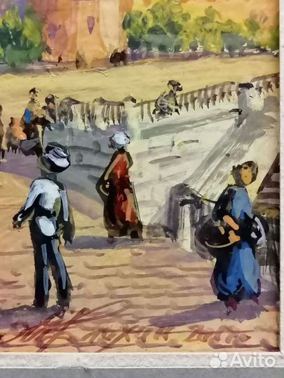 Картина Москва к-ц 19 в. Вид на Кремль. Блохин