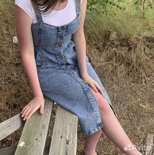 Джинсовый сарафан