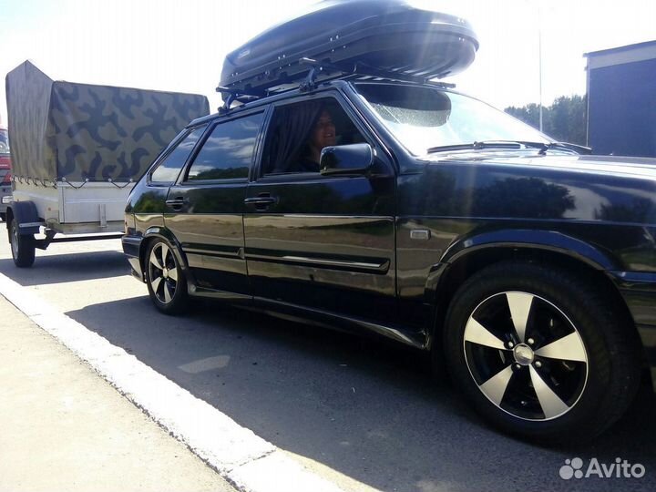 Бокс автобокс черного цвета 430л Ваз Лада 2114