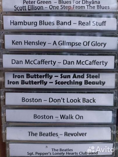 Аудиокассеты рок разных напр.запад(30кассет-1лот)