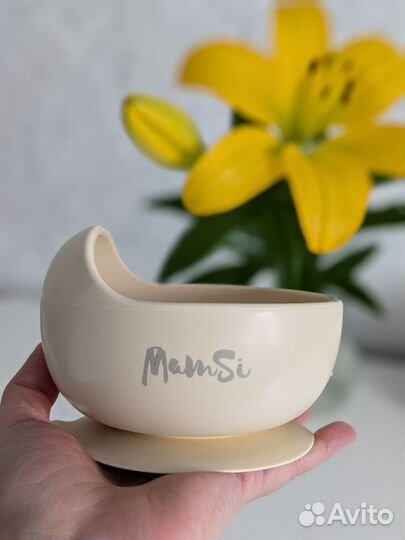 Тарелка детская силиконовая