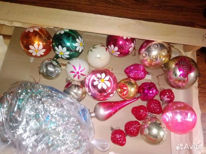 Елочные игрушки СССР советские прищепки