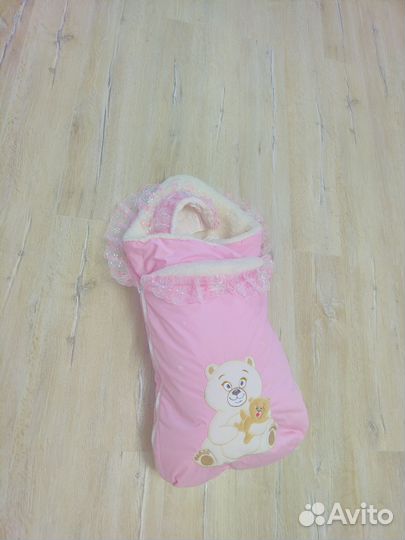 Конверт на выписку для девочки зима