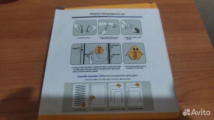 Магнитная щетка для мытья окон