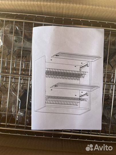 Сушилка для посуды в шкаф нержавейка