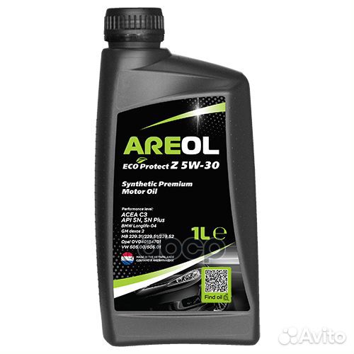 Areol ECO Protect Z 5W30 (1L) масло моторное с