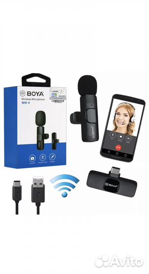 Микрофон петличка boya WM-6