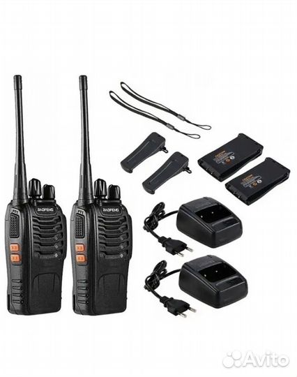 Портативная рация Baofeng BF-888S с гарнитурой