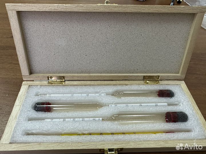 Набор ареометров для спирта 0-100