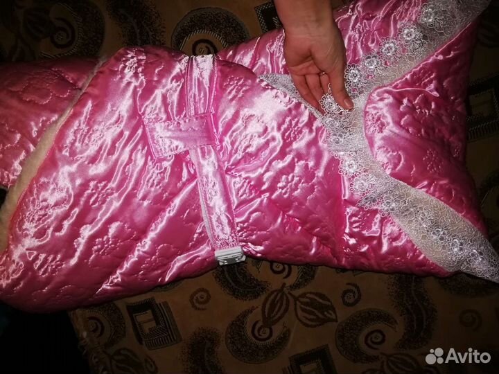 Конверт на выписку зимний для девочки