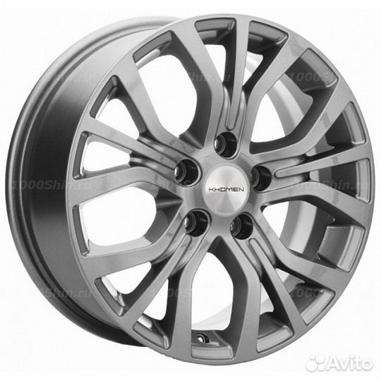 Диск 6,5*16 5*114,3 ET45 60,1 Khomen Wheels KHW1608 Gray (Toyota/Suzuki)