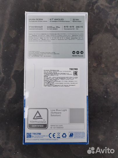 TECNO Camon 20, 8/256 ГБ