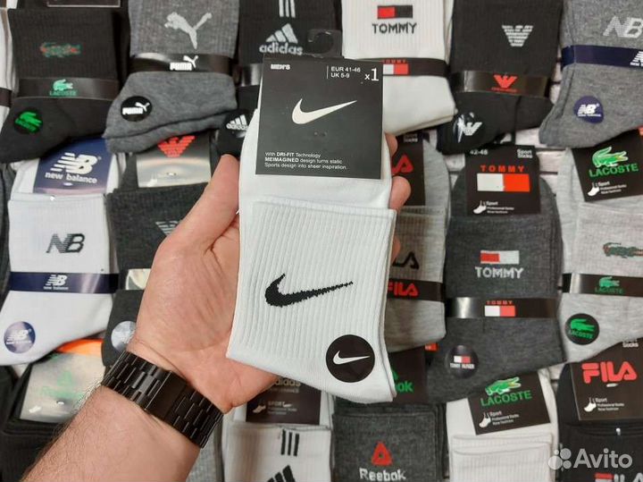 Носки Nike Adidas Puma Reebok