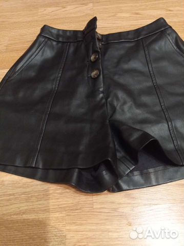 Кожаные шорты Stradivarius