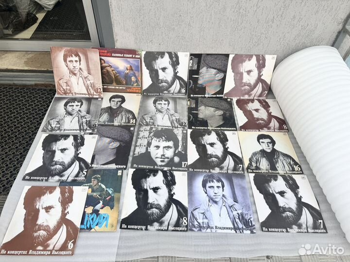 Пластинки виниловые Владимира Высоцкого номерные