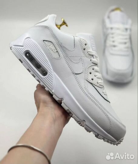 Кроссовки Nike Air Max 90 кожаные