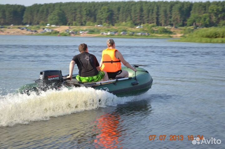 Продам лодку с мотором Nissan marin 15 2T