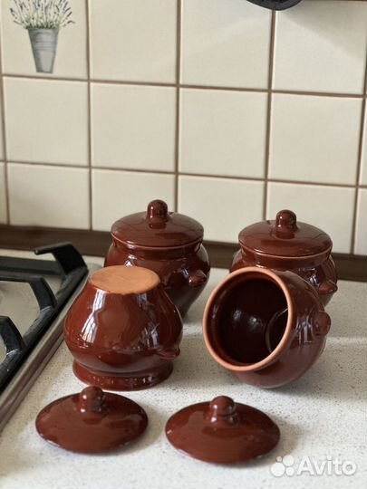 Горшочки глиняные для запекания