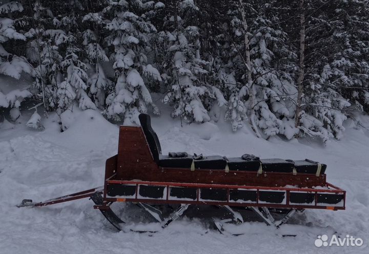 Сани для снегохода пассажирские-грузовые