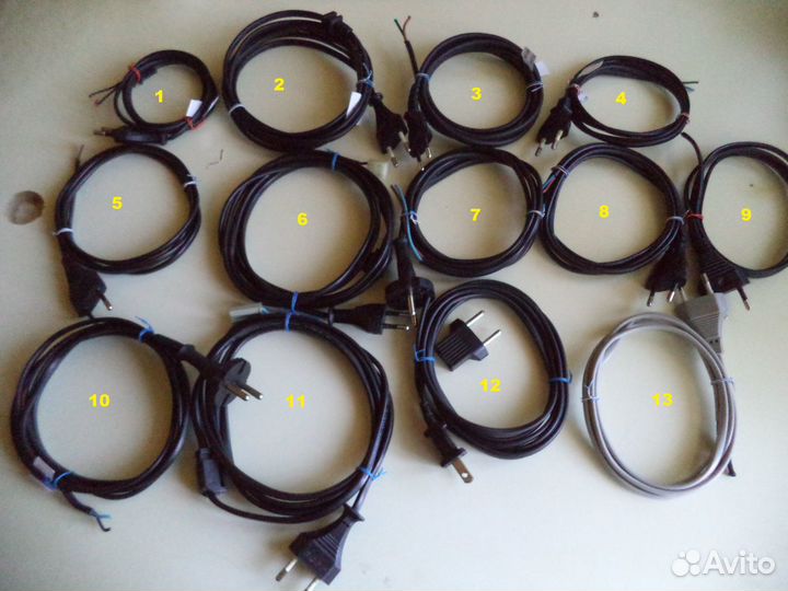 Провода с вилками 1.5-2 метра