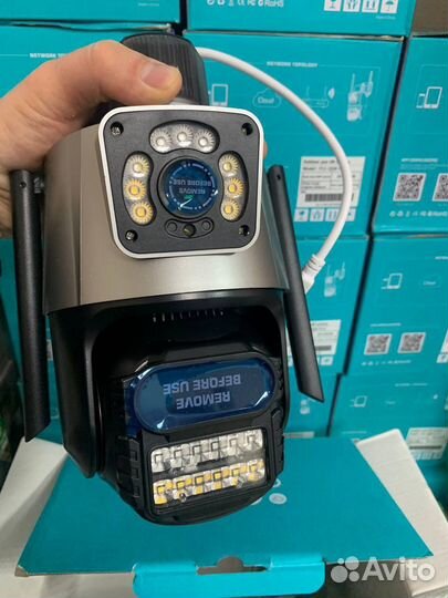 Умная wifi камера с двойным объективом