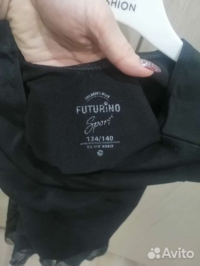 Гимнастический купальник с юбкой