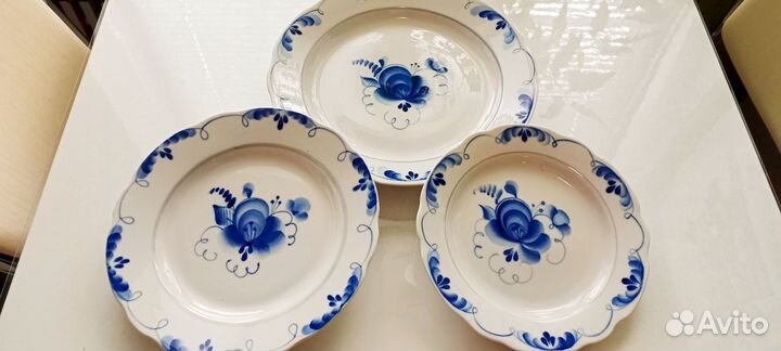 Тарелки гжель новые