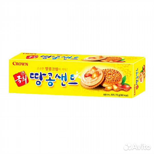 Арахисовое печенье crown Peanut Send, 70г
