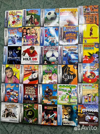 Картриджи для game boy advance sp