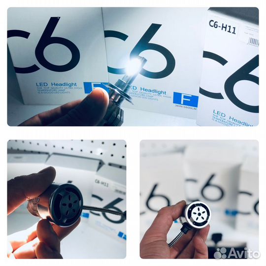 Светодиодные лампы H1/H3/H4/H7/H11/HB3