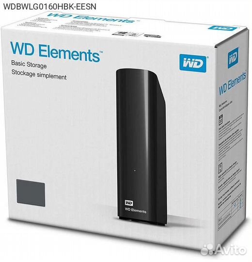 Внешний диск HDD WD Elements Desktop 16TB 3.5