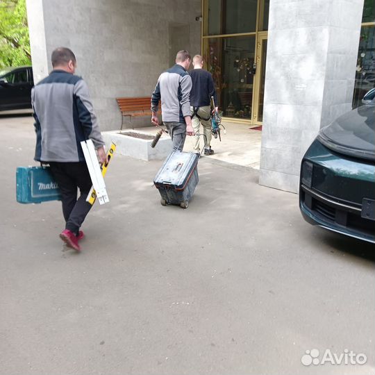 Утановка кондиционеров. Сплитсистем закладка трасс