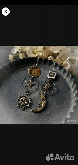 Серьги и кольца, разные