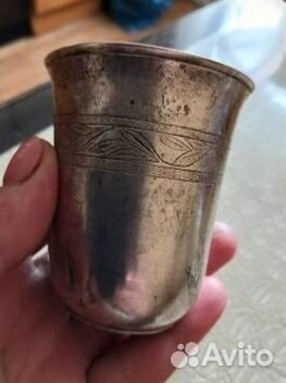 Рюмка серебро 84 пробы,ри
