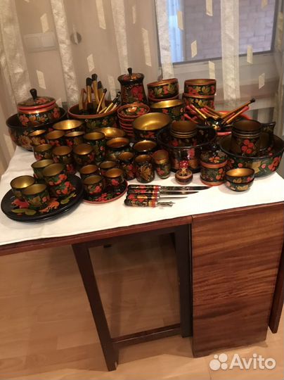 Посуда хохлома